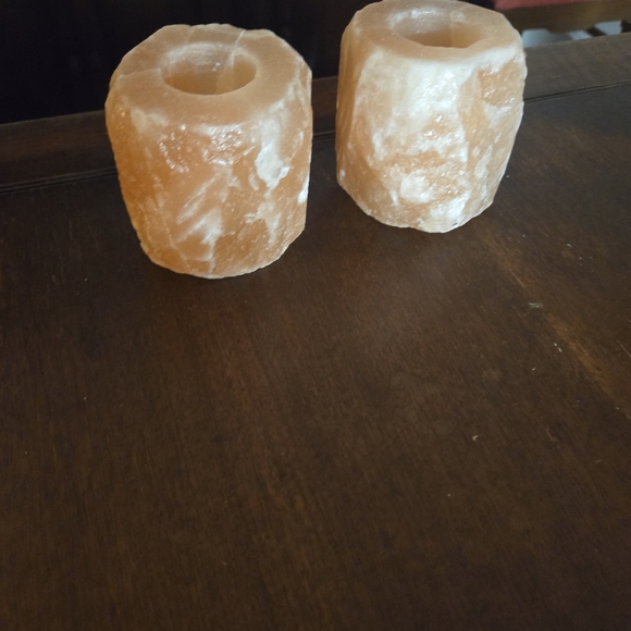 Himalayan Salt Candle Holders - Picture 2 of 3